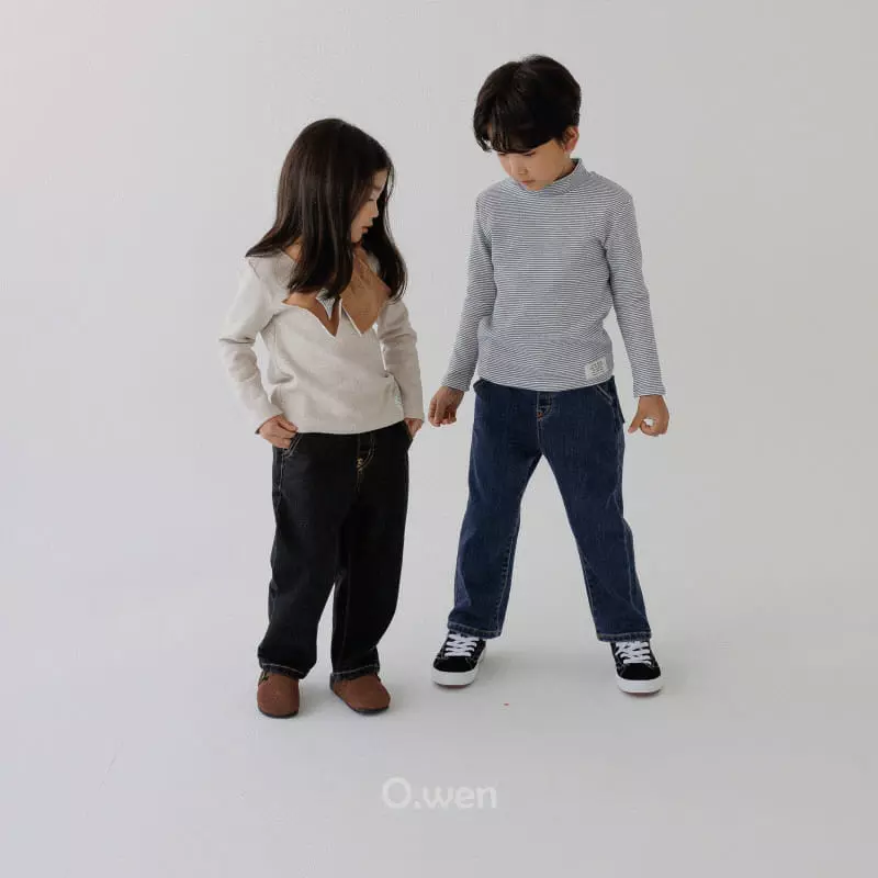 O Wen - Korean Children Fashion - #childofig - Straight Jeans - 3