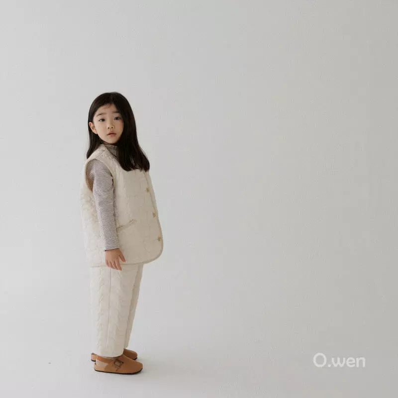 O Wen - Korean Children Fashion - #childrensboutique - Teddy Quilting Pants - 5