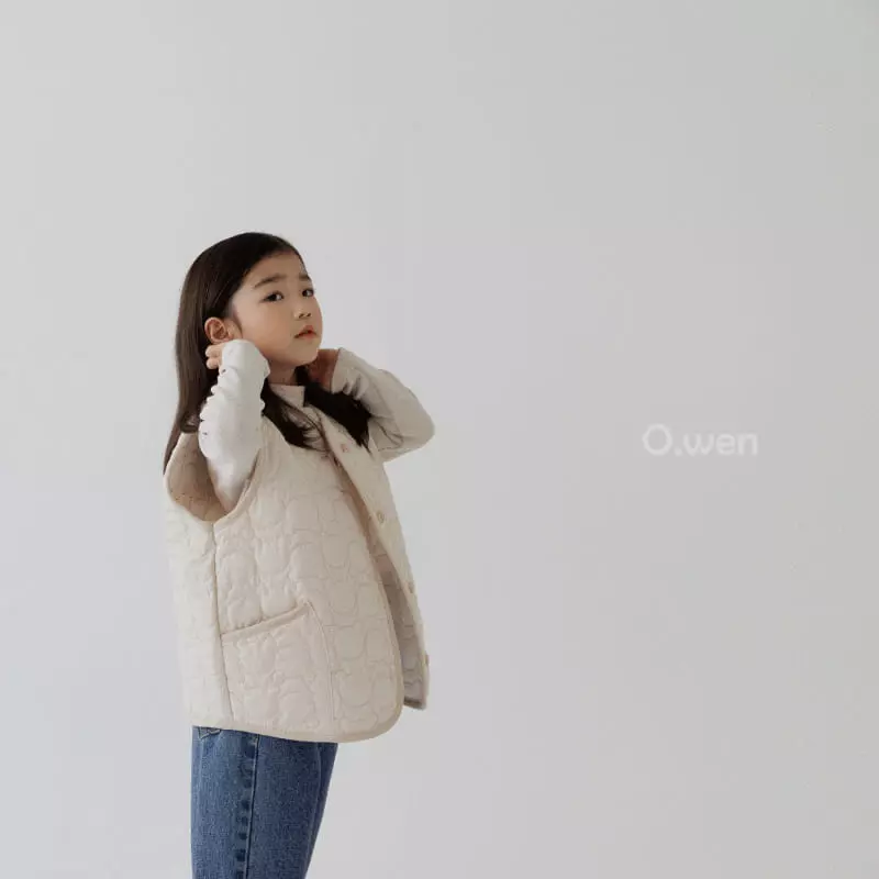O Wen - Korean Children Fashion - #childrensboutique - Teddy Quilting Vest - 2