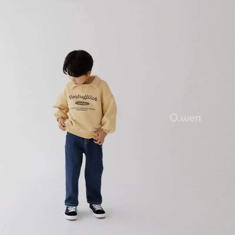 O Wen - Korean Children Fashion - #designkidswear - Collar Fleece Sweatshirt - 7