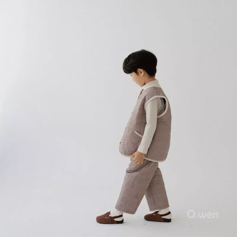 O Wen - Korean Children Fashion - #designkidswear - Teddy Quilting Pants - 6