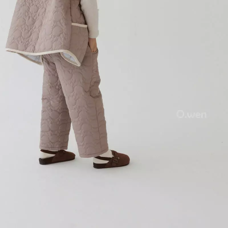 O Wen - Korean Children Fashion - #discoveringself - Teddy Quilting Pants - 7
