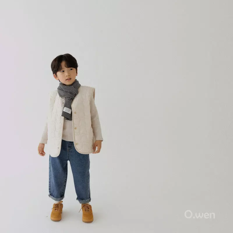 O Wen - Korean Children Fashion - #designkidswear - Teddy Quilting Vest - 4