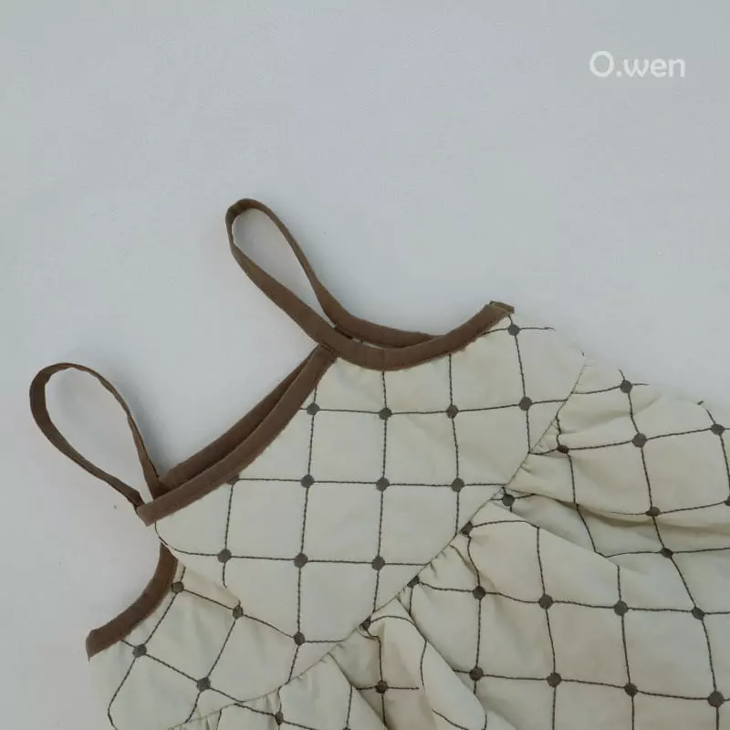 O Wen - Korean Children Fashion - #fashionkids - Embroidery Quilting One-piece - 3