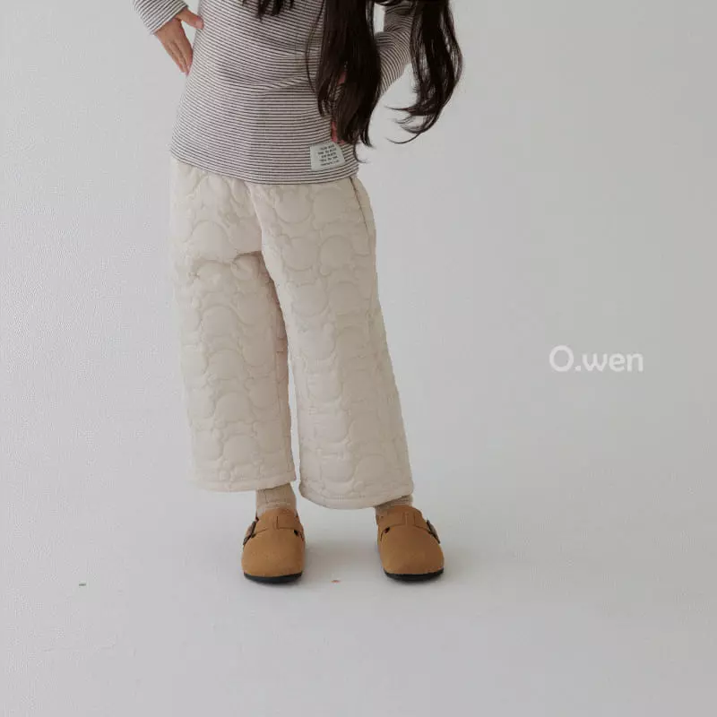 O Wen - Korean Children Fashion - #fashionkids - Teddy Quilting Pants - 8