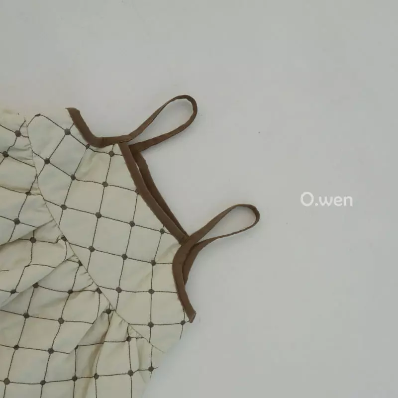 O Wen - Korean Children Fashion - #fashionkids - Embroidery Quilting One-piece - 4