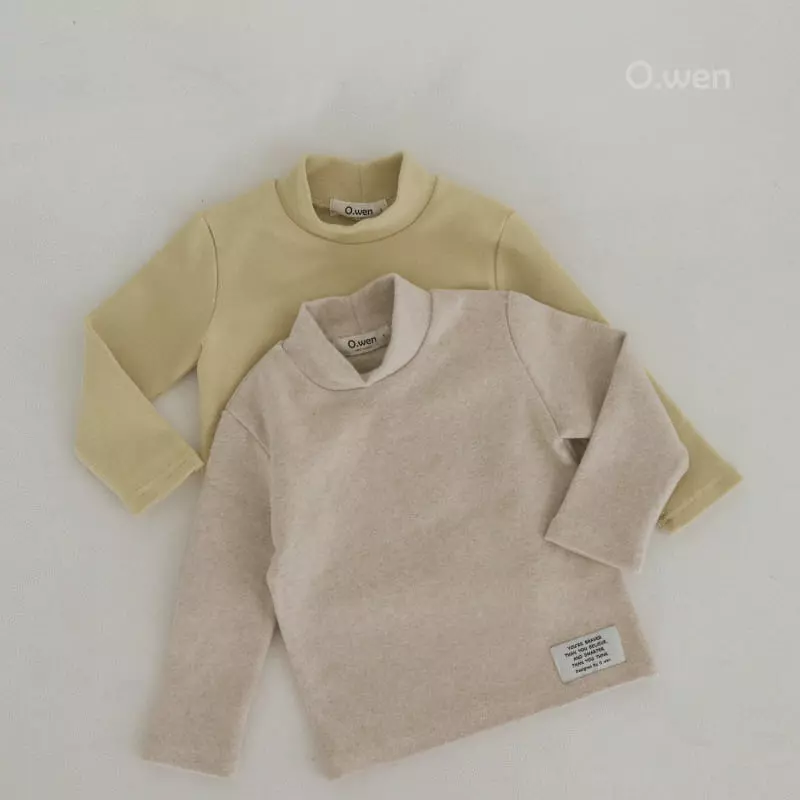 O Wen - Korean Children Fashion - #kidsshorts - Basic Turtleneck Tee - 11
