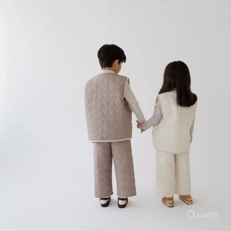 O Wen - Korean Children Fashion - #kidsstore - Teddy Quilting Vest - 7