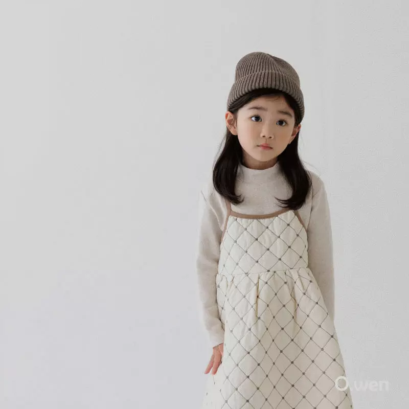 O Wen - Korean Children Fashion - #kidzfashiontrend - Embroidery Quilting One-piece - 6