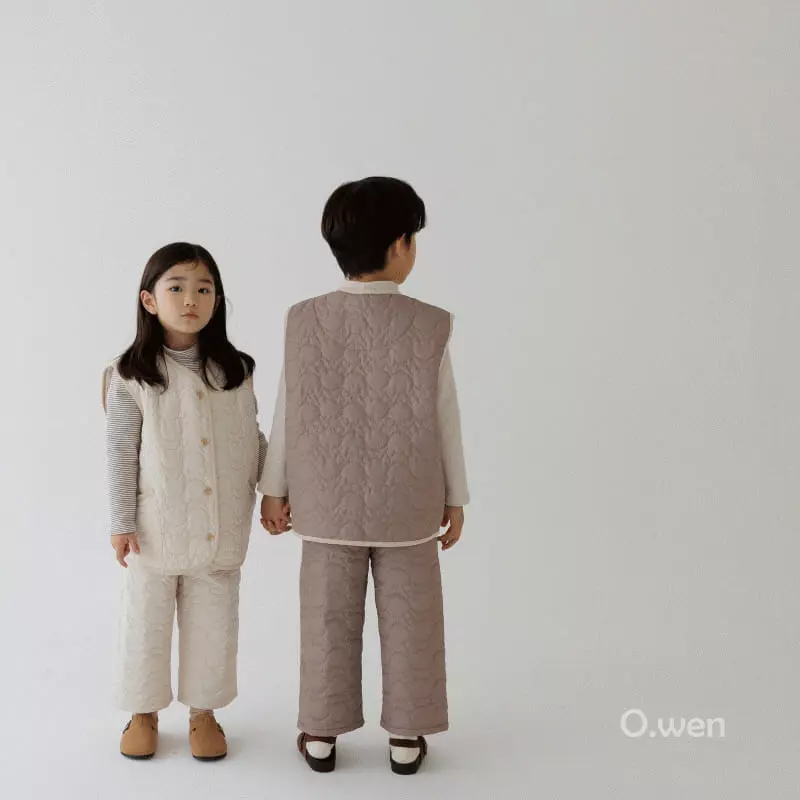 O Wen - Korean Children Fashion - #littlefashionista - Teddy Quilting Vest - 10