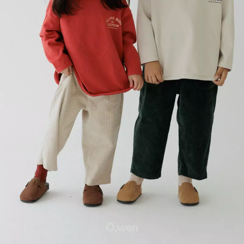 O Wen - Korean Children Fashion - #prettylittlegirls - Corduroy Pants - 8