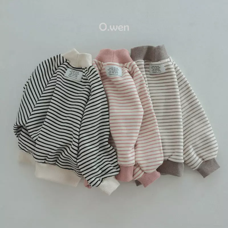 O Wen - Korean Children Fashion - #prettylittlegirls - Stripes Turtleneck Sweatshirt - 3