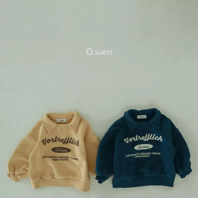 O Wen - Korean Children Fashion - #prettylittlegirls - Collar Fleece Sweatshirt