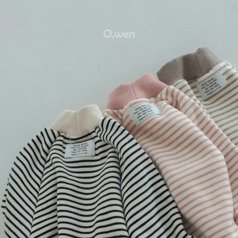 O Wen - Korean Children Fashion - #prettylittlegirls - Stripes Turtleneck Sweatshirt - 4