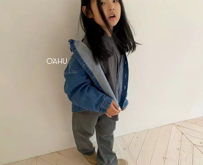 O'ahu - Korean Children Fashion - #childofig - Frecle Denim Shirt