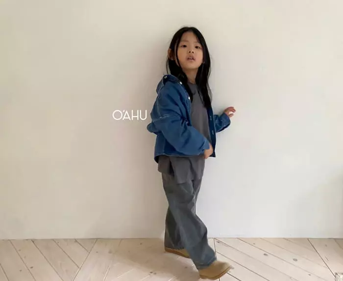 O'ahu - Korean Children Fashion - #childrensboutique - Frecle Denim Shirt - 2