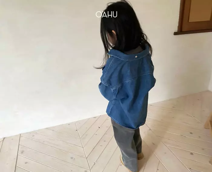 O'ahu - Korean Children Fashion - #designkidswear - Frecle Denim Shirt - 3