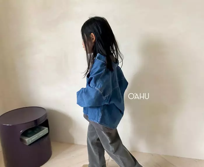 O'ahu - Korean Children Fashion - #designkidswear - Frecle Denim Shirt - 4