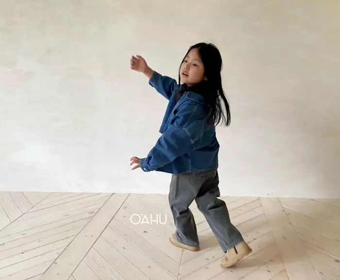 O'ahu - Korean Children Fashion - #kidsstore - Frecle Denim Shirt - 7