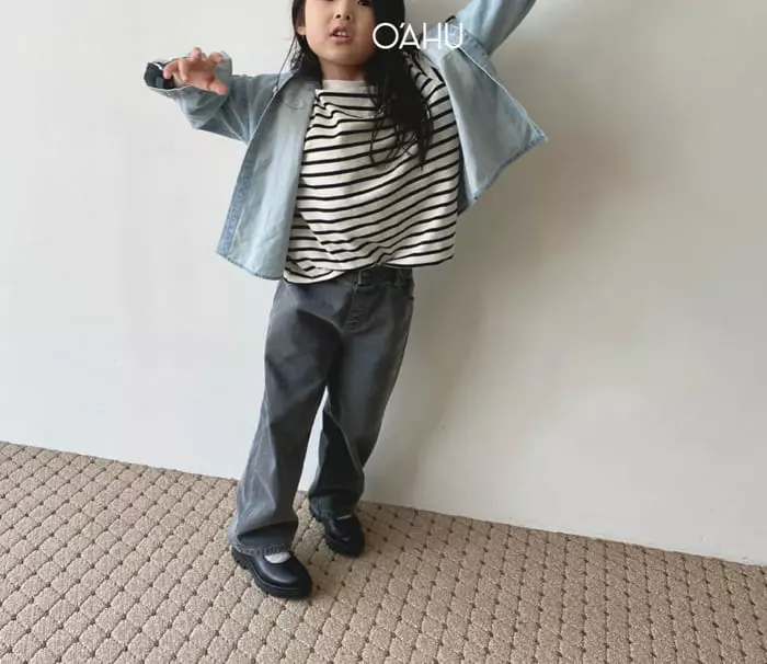 O'ahu - Korean Children Fashion - #kidsstore - Egg Stripes Tee - 3