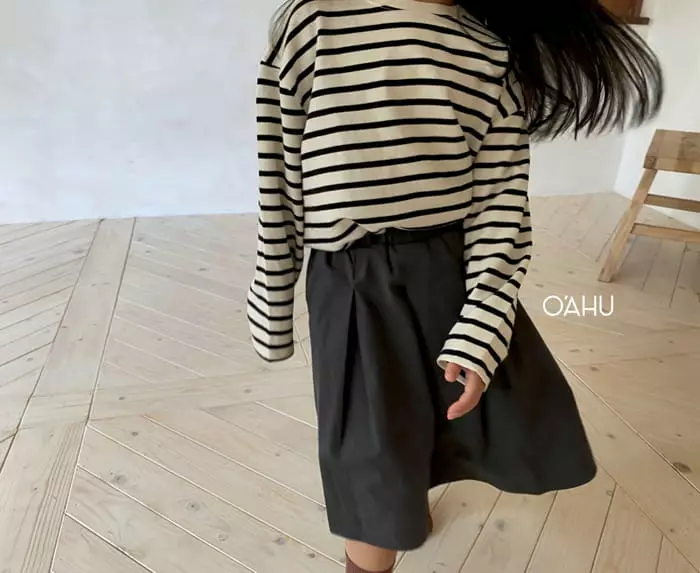 O'ahu - Korean Children Fashion - #littlefashionista - Egg Stripes Tee - 6