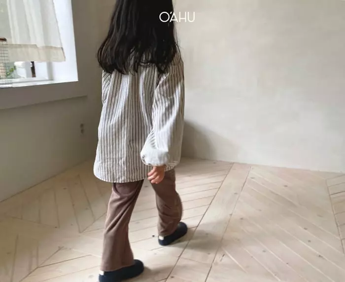 O'ahu - Korean Children Fashion - #prettylittlegirls - Toast Rib Pants - 12