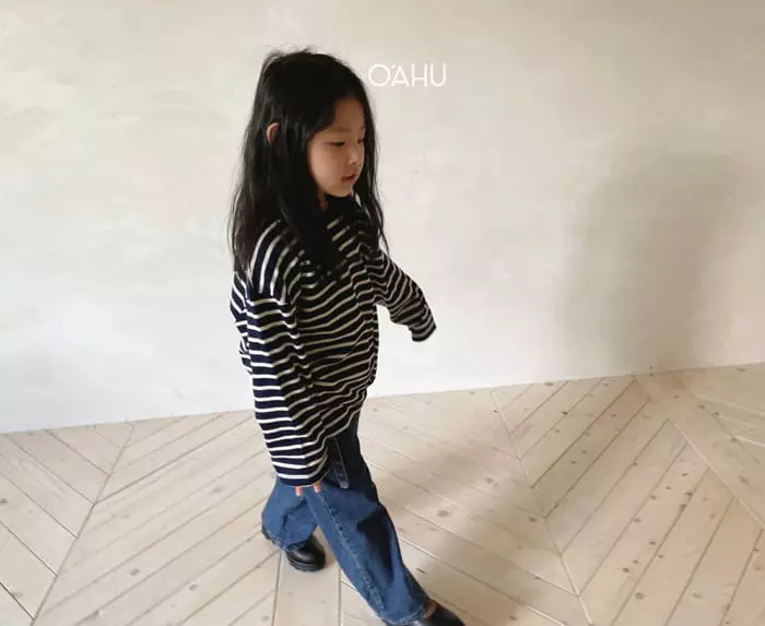 O'ahu - Korean Children Fashion - #prettylittlegirls - Egg Stripes Tee - 9