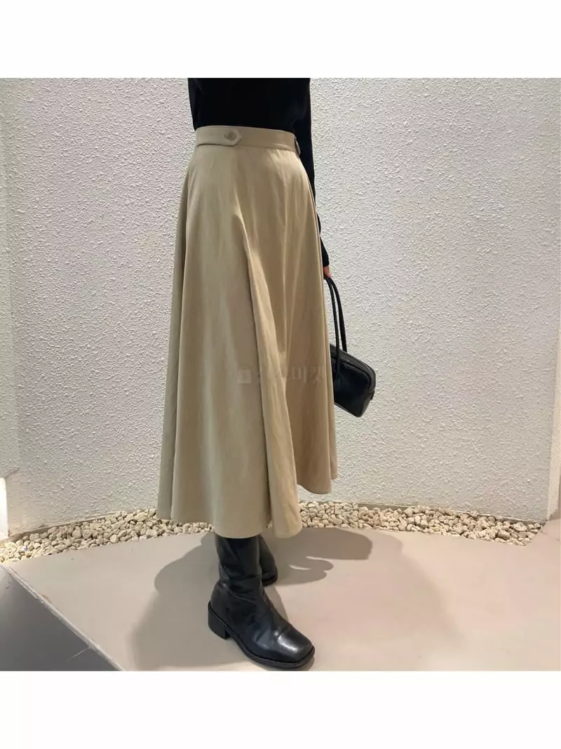 Odor - Korean Women Fashion - #momslook - Bijou Whole Skirt - 2
