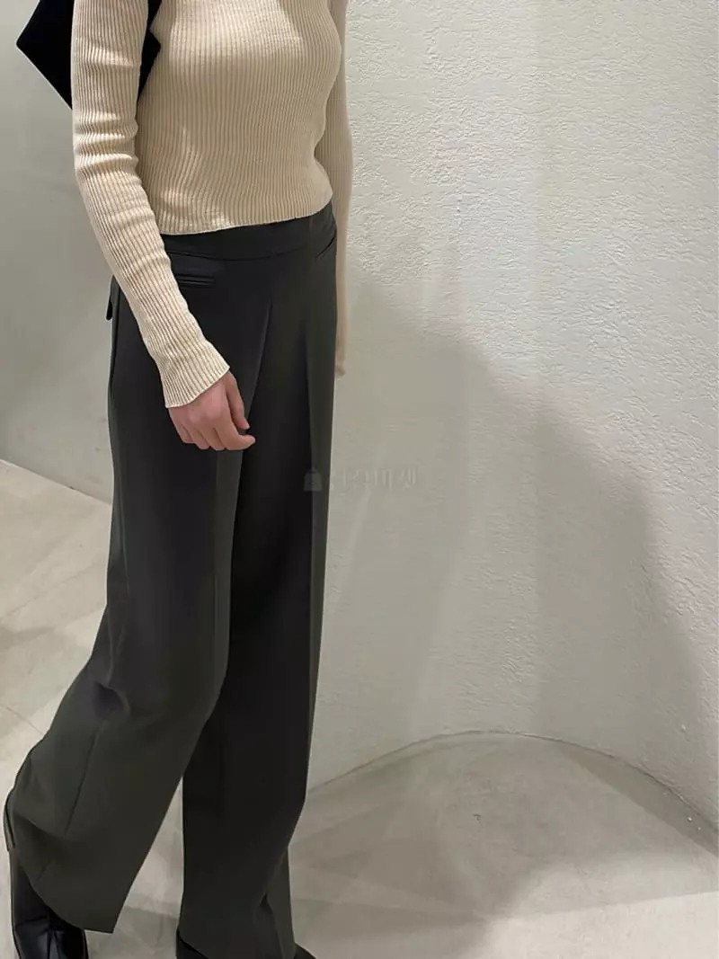Odor - Korean Women Fashion - #womensfashion - Basic Pants - 4