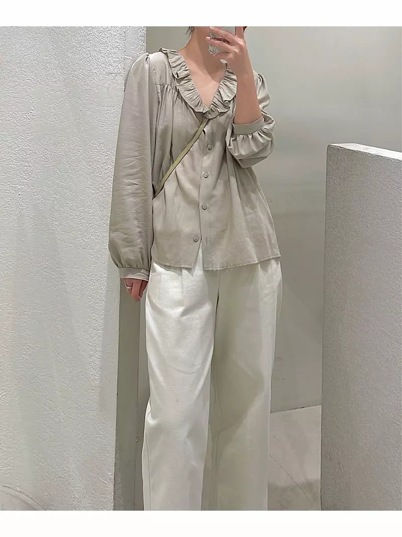 Odor - Korean Women Fashion - #momslook - Frill Blouse - 3