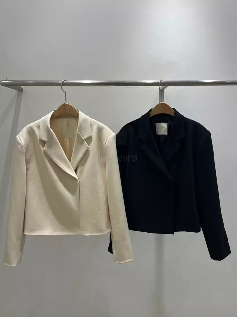 Odor - Korean Women Fashion - #womensfashion - Butter Crop Jacket - 4