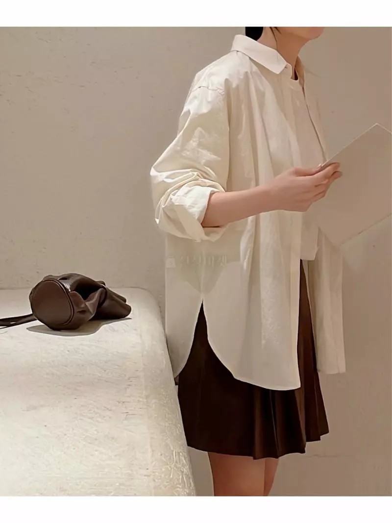 Odor - Korean Women Fashion - #momslook - Mud Shirt - 5