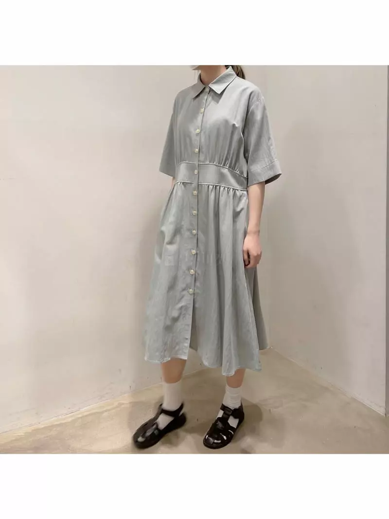 Odor - Korean Women Fashion - #momslook - Leme Collar One-piece - 2