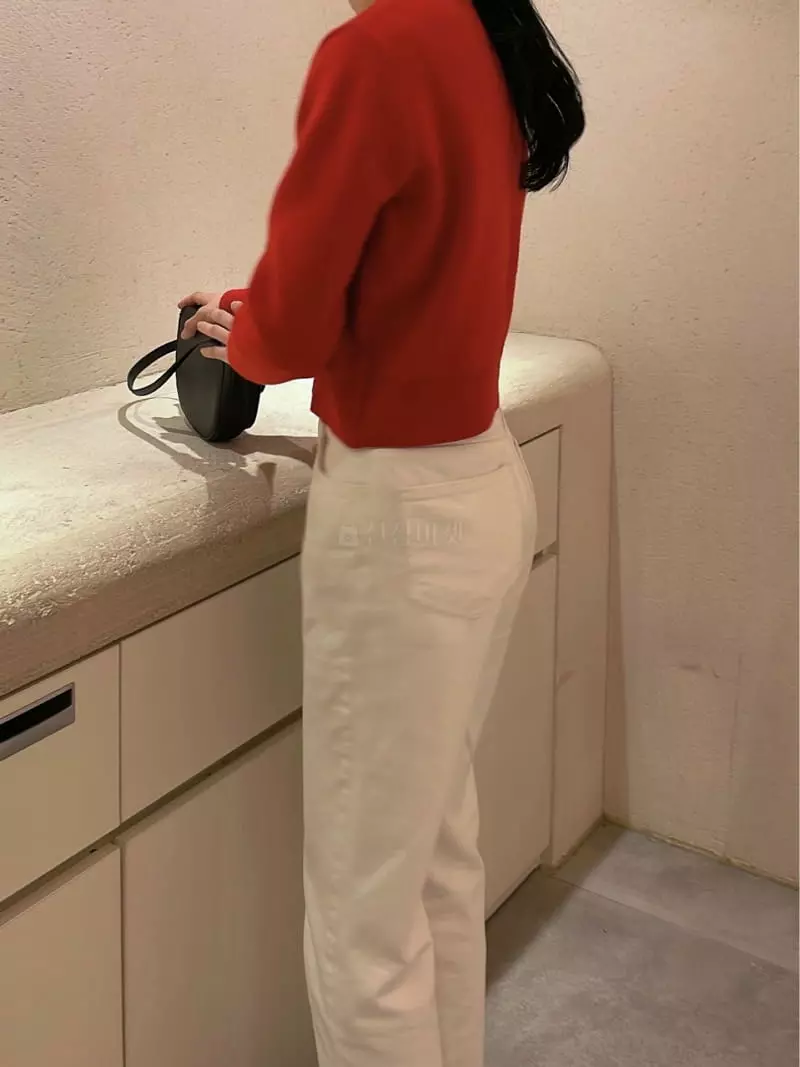 Odor - Korean Women Fashion - #momslook - Red Bean Cash Cardigan
