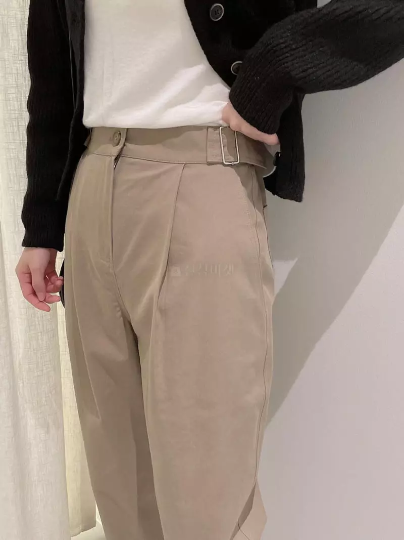 Odor - Korean Women Fashion - #momslook - Gurca Buckle Pants - 6