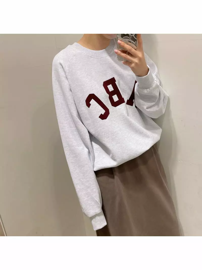 Odor - Korean Women Fashion - #momslook - ABC Sweatshirt - 5