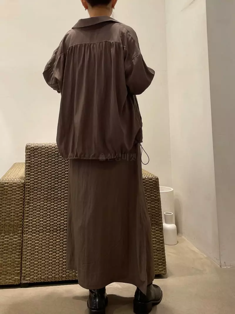Odor - Korean Women Fashion - #momslook - Toffee Nut Blouse - 2