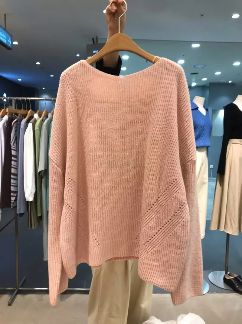 Odor - Korean Women Fashion - #momslook - Cash Hazzi Knit Tee - 8