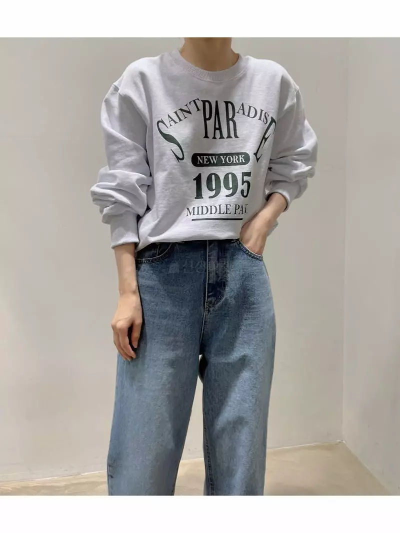 Odor - Korean Women Fashion - #romanticstyle - Paradise Sweatshirt - 11