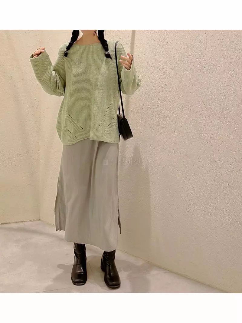 Odor - Korean Women Fashion - #shopsmall - Cash Hazzi Knit Tee - 3
