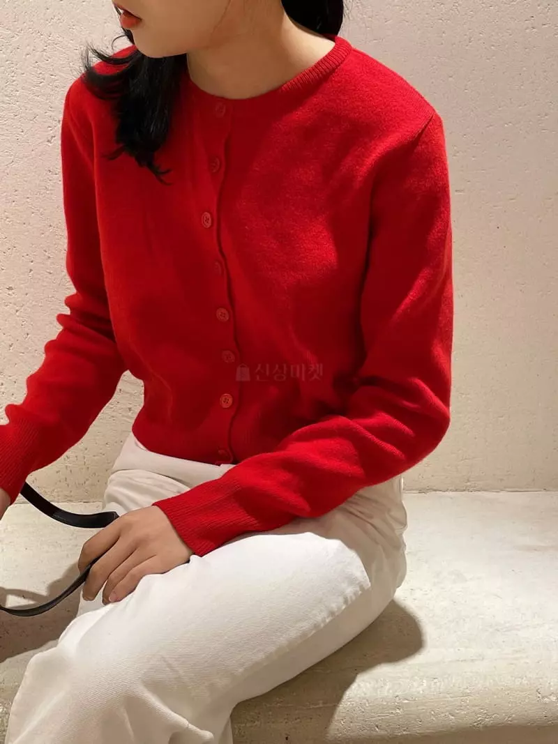 Odor - Korean Women Fashion - #thelittlethings - Red Bean Cash Cardigan - 10