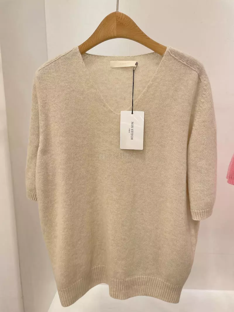 Odor - Korean Women Fashion - #thelittlethings - Daily V Knit Tee - 7