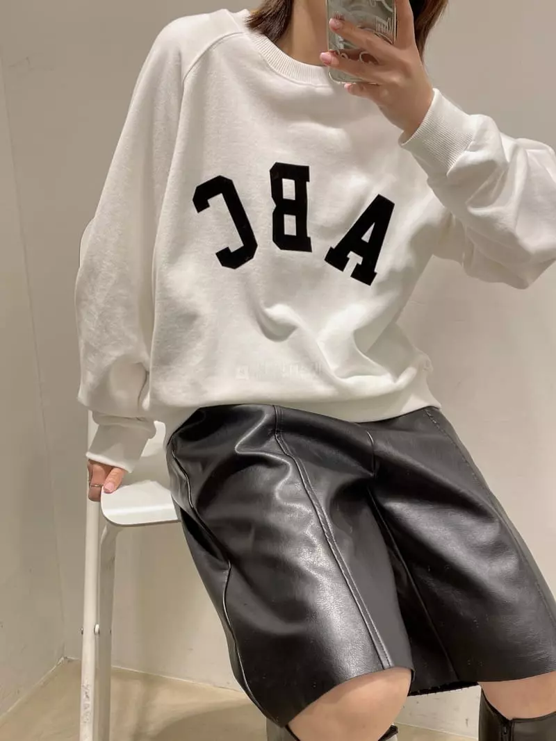 Odor - Korean Women Fashion - #thelittlethings - ABC Sweatshirt - 2