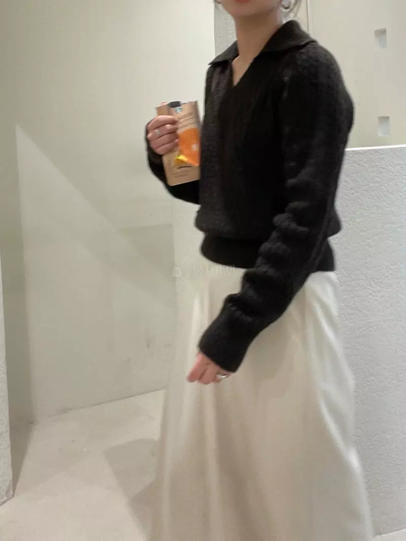 Odor - Korean Women Fashion - #thelittlethings - Cable Collar Knit Tee - 6