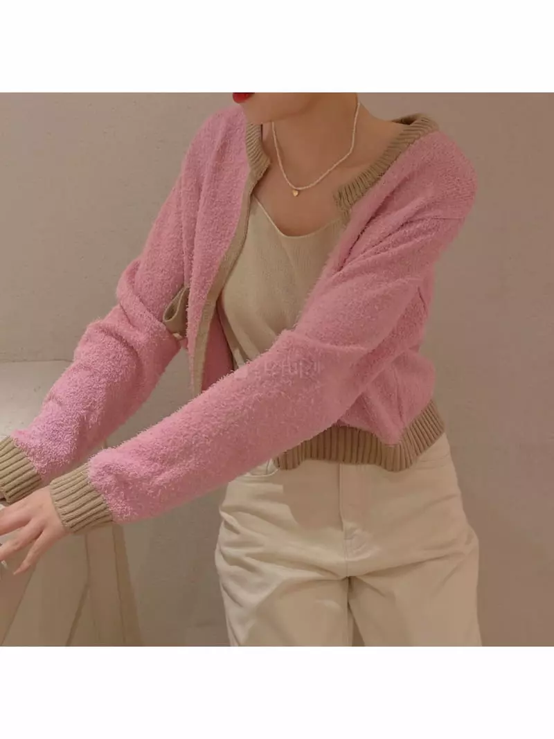 Odor - Korean Women Fashion - #womensfashion - Bookle Sha Color Cardigan - 10