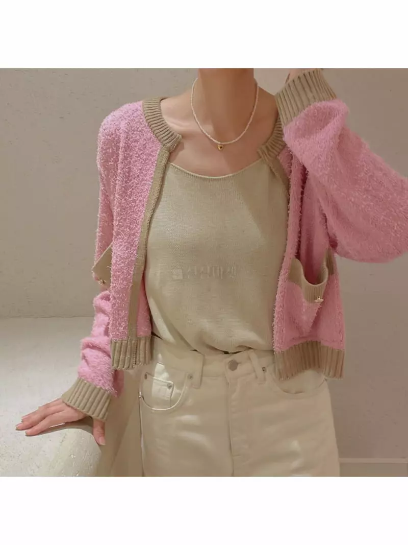 Odor - Korean Women Fashion - #womensfashion - Bookle Sha Color Cardigan - 12