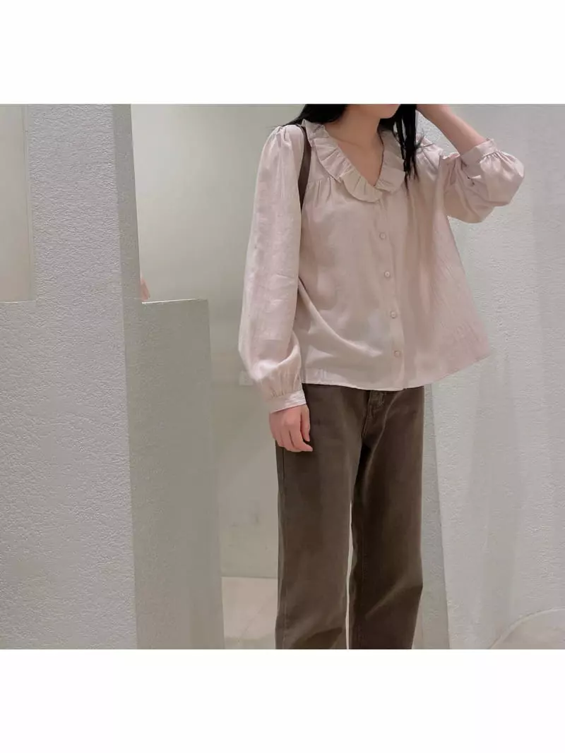 Odor - Korean Women Fashion - #momslook - Frill Blouse - 4