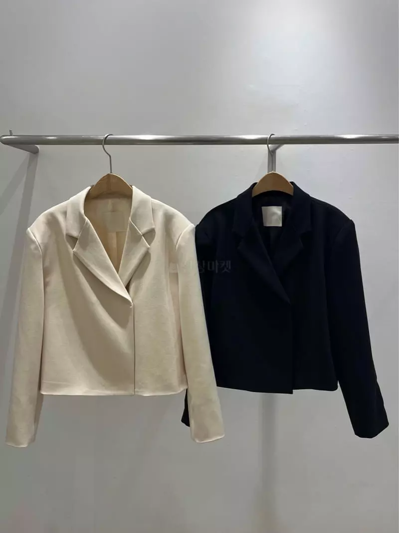 Odor - Korean Women Fashion - #womensfashion - Butter Crop Jacket - 3