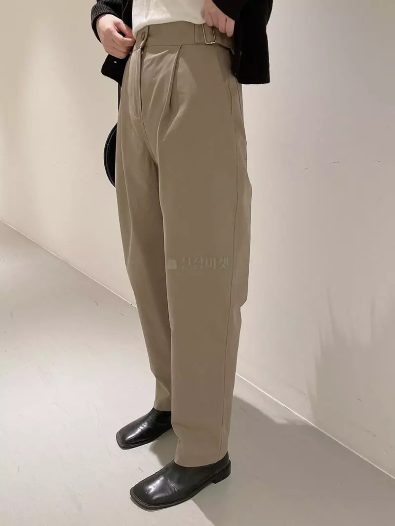 Odor - Korean Women Fashion - #womensfashion - Gurca Buckle Pants - 5