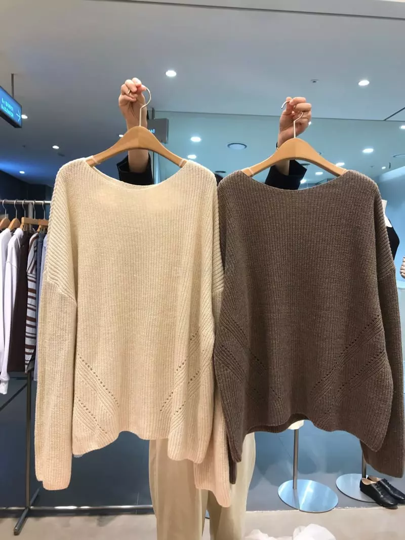 Odor - Korean Women Fashion - #womensfashion - Cash Hazzi Knit Tee - 7
